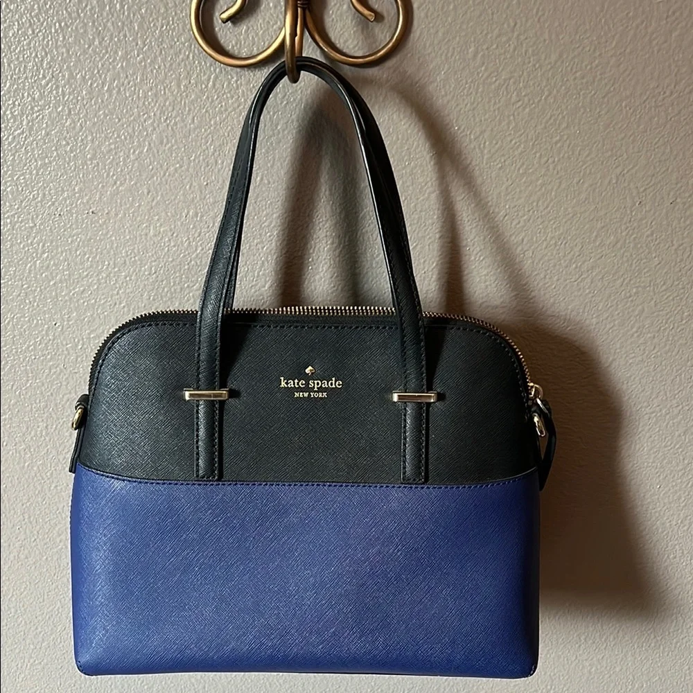 Kate Spade Black and Blue Satchel - Picture 8 of 10